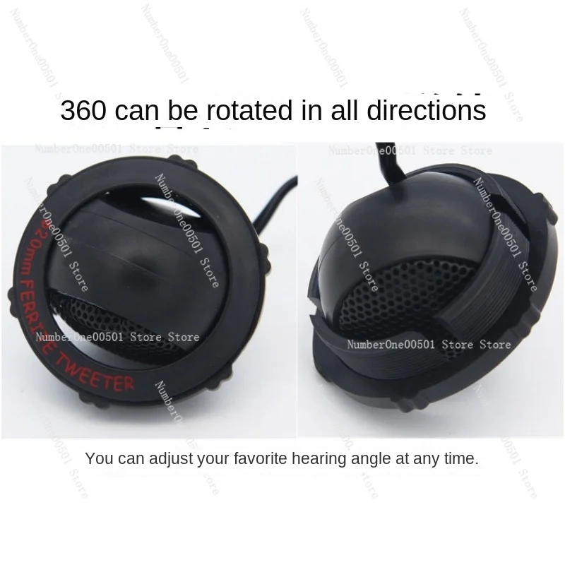 Car audio audiophile grade titanium film tweeter speaker Car small tweeter head 1 pair with capacitor