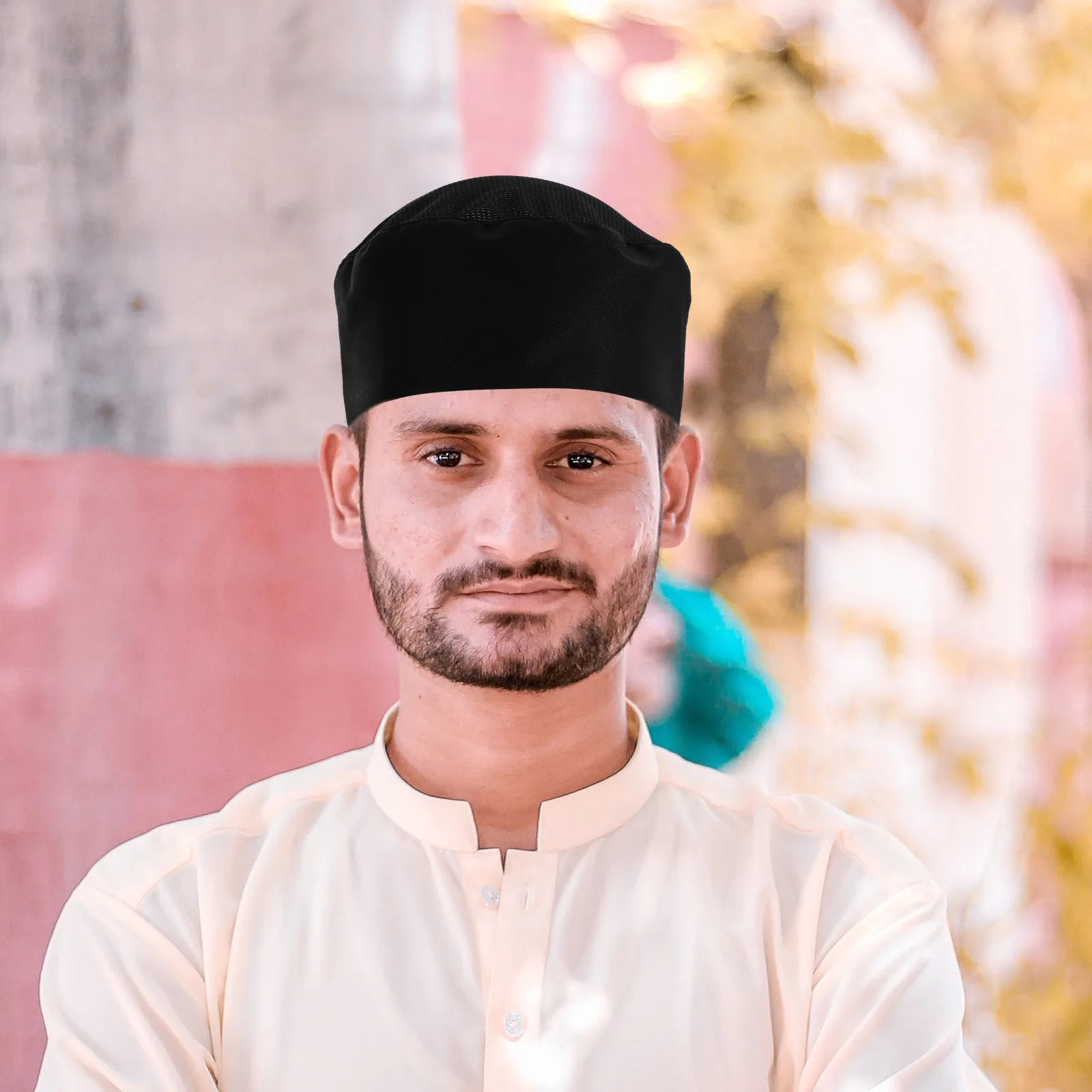 FOXNOVO Professionele koksmuts Ademend Catering Skull Cap Mesh Keuken Kookmuts voor Restaurant Bakkerij Werkkleding 2025