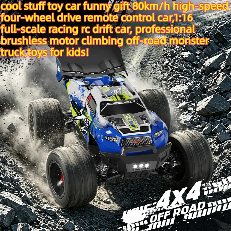 Cool Stuff Toy Car Funny Gift-80km/h High-speed 4WD Rc Cars,Remote Control Car,1:16 Scale Racing Off-road Rc Truck,Toys for Kids