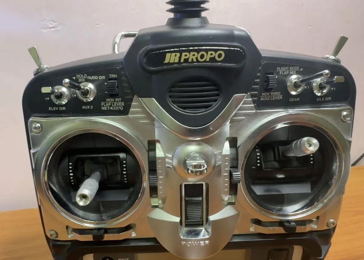 Used JR PROPO XG7 7-Channel 2.4GHz RC Transmitter - DMSS System Radio Controller for Airplane & Helicopter - Good Condition