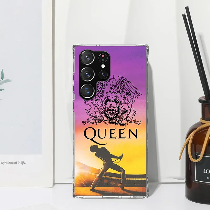 Rock Funky Freddie Mercury Queen Phone Case For Samsung Galaxy S24 S23 S22 S21 Fe S20 Ultra S10 S9 + S8 Plus S10E Art Fundas Bac