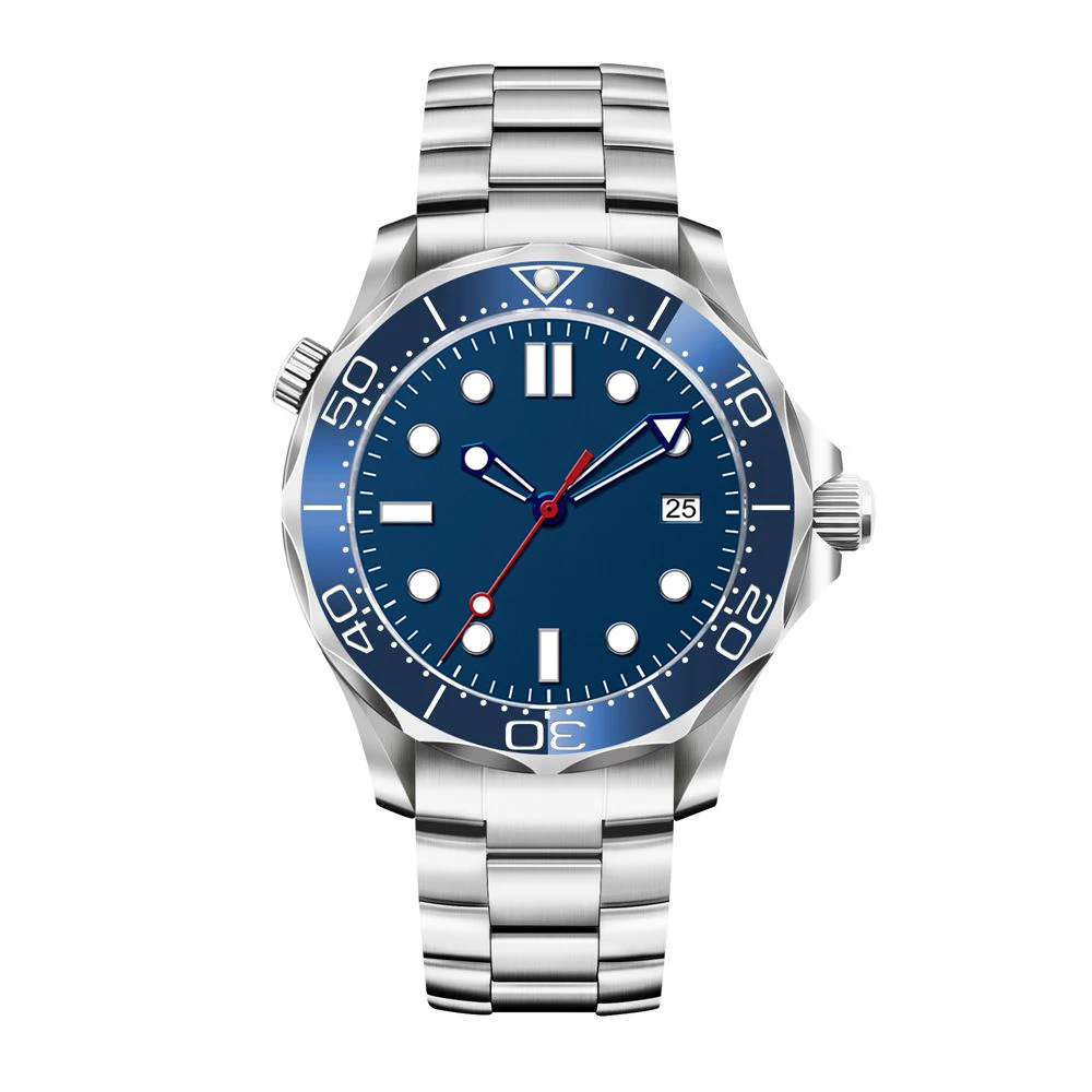 Custom nh35 Watch 41mm Sapphire sterile Reloj Hombre Men's Watches Ceramic  Luminous 10Bars Automatic Mechanical Wristwatch