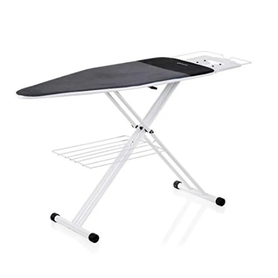 

220IB Home Ironing Board, Made in Italy Portable Ironing Board with Vera Foam Memory Foam Cover, Conex Heat Resistant Zone, 7 S