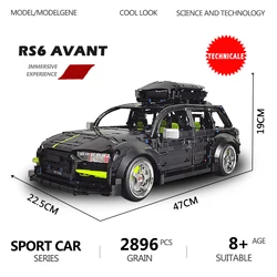 Technical R Avant Car Station Wagon Model Building Blocks MOC Bricks Simulation 1:10 Size Sports Car SUV Toys For Boys Kid Gifts