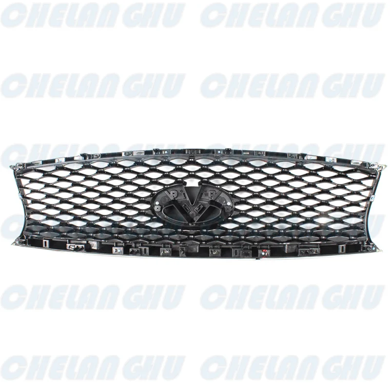 For Infiniti QX70 2014 2015 2016 2017 2018 2019 2020 Front Bumper Black Painted Center Grille Car accessories 62070-6WP1A