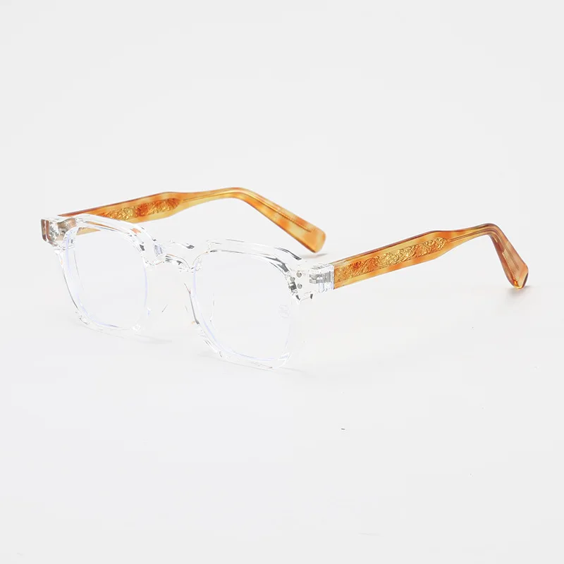 Thick Square Myopia Anti Blue Light Glasses Men‘s Retro TR Trendy Optical Prescription Customize Eyeglasses Frame Diopter 0-600