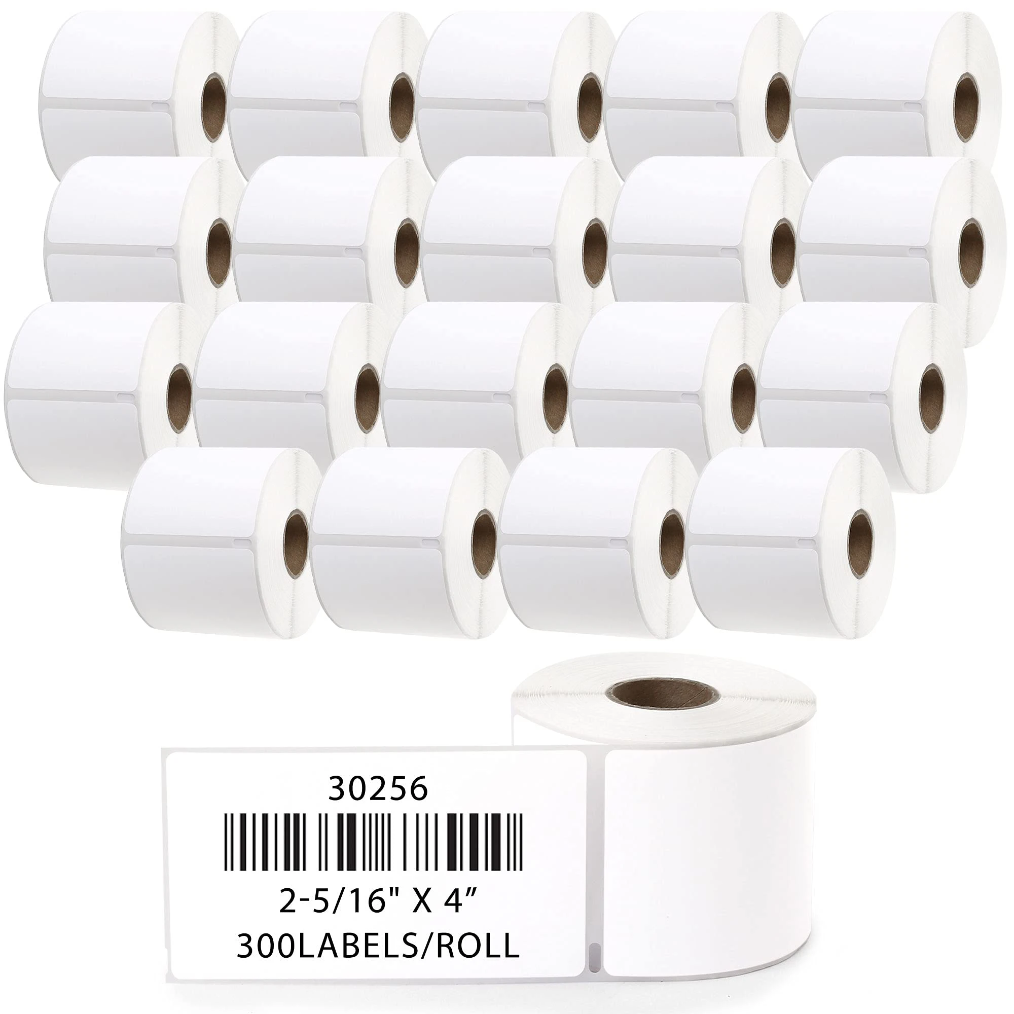 Compatible DYMO 30256 (2-5/16" x 4") Shipping Labels, Strong Permanent Adhesive & Perforated, for Labelwriter 450, 4XL, Rollo