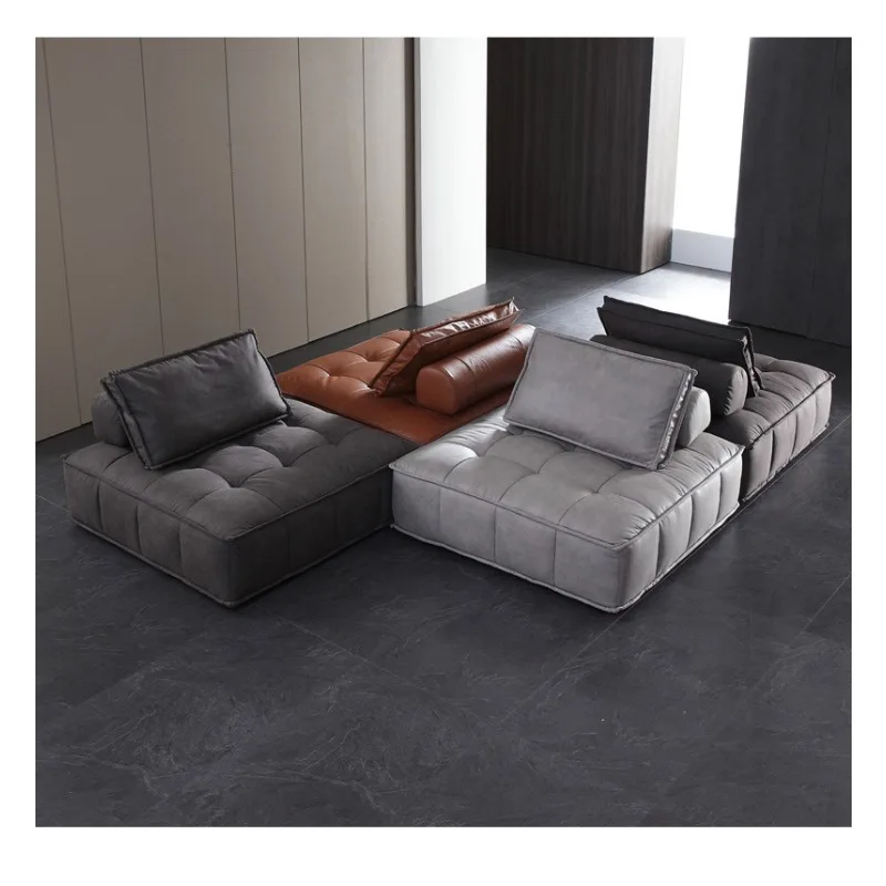 Sofá cuadrado de combinación individual Módulo de dormitorio nórdico