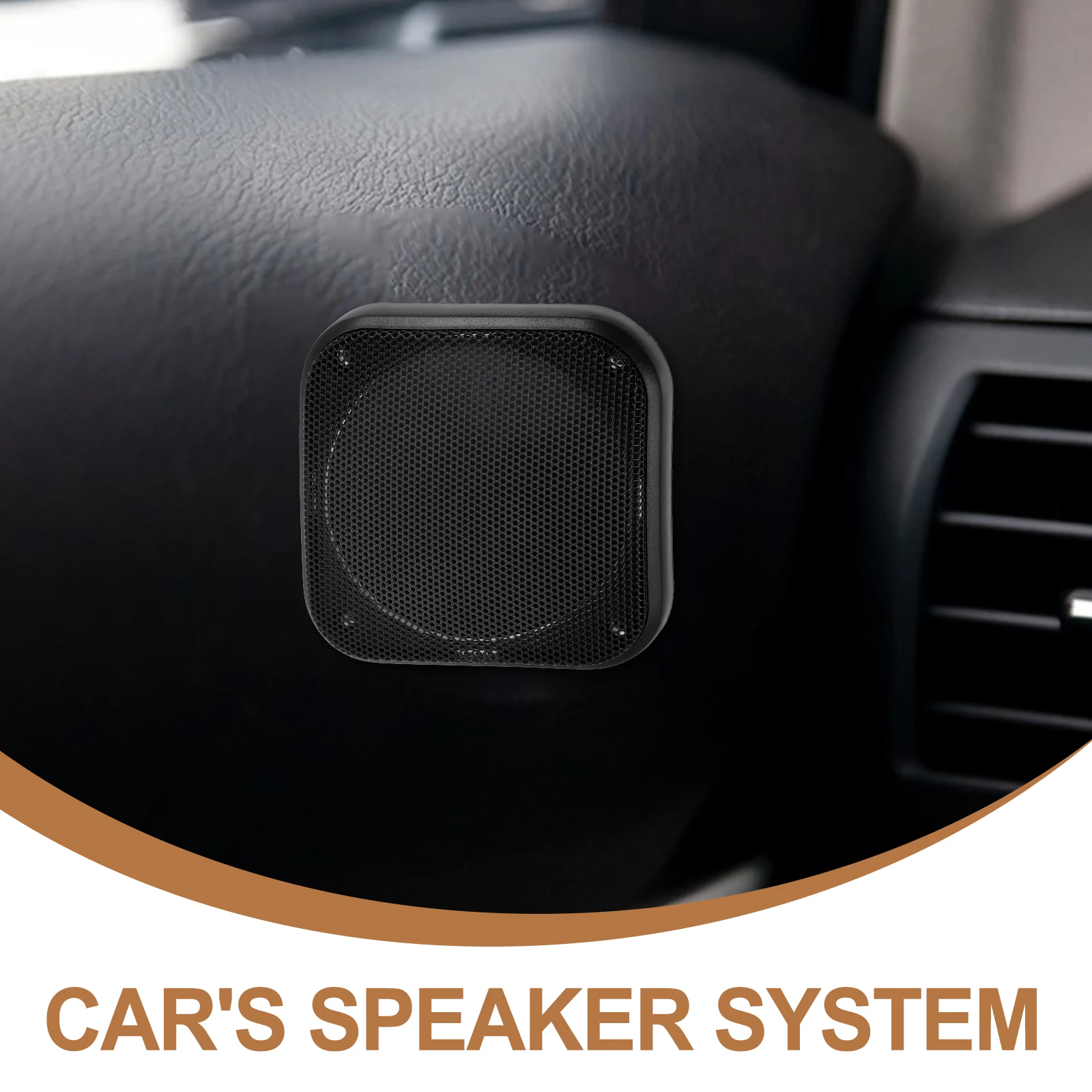 

2pcs Square Horn Mesh Cover 4 Inch Speaker Grill Car Subwoofer Protector Metal Frame DIY Installation Black Color