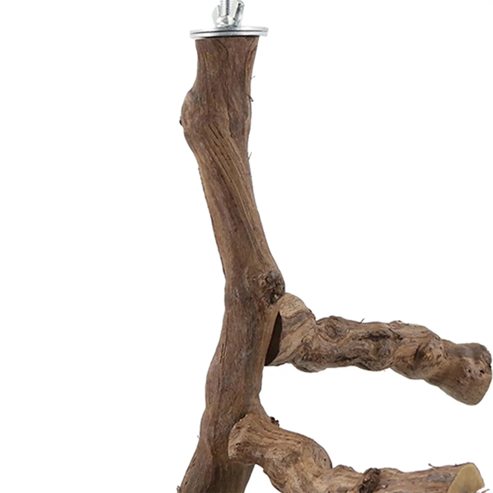 Wood Bird Perch Stand Activity Center Parrot Perch Platform Wood Stand Toy for Conures Cockatiels Parakeets Macaws Love Birds