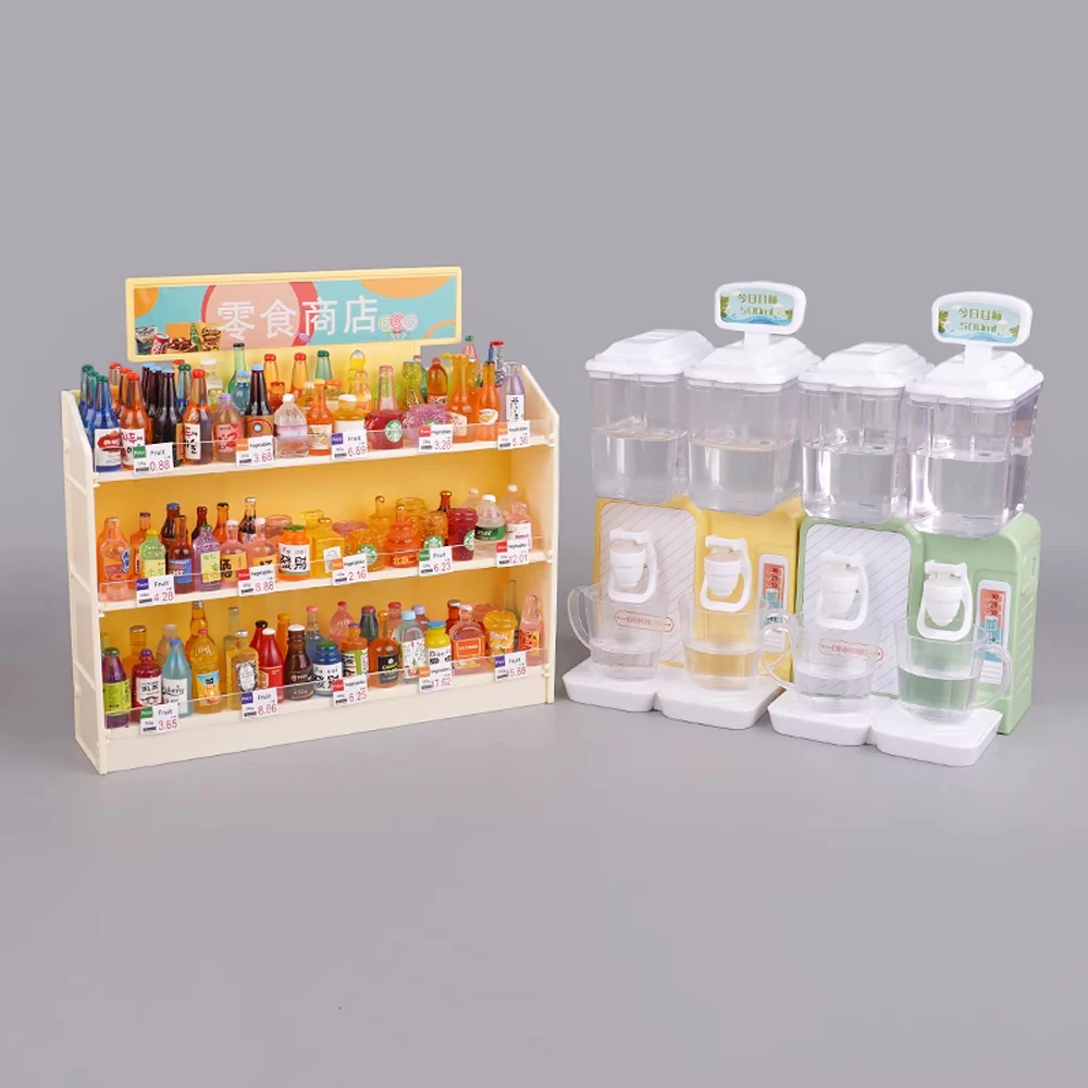 Mini distributeur d'eau de Simulation, peut verser l'eau, modèle de cuisine, meubles miniatures de boissons, accessoires de maison de poupée, jouet de cuisine, cadeau