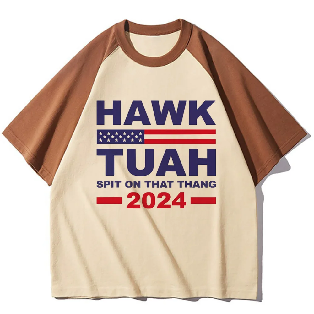 

Женская футболка Hawk Tuah в современном стиле, женская одежда y2k