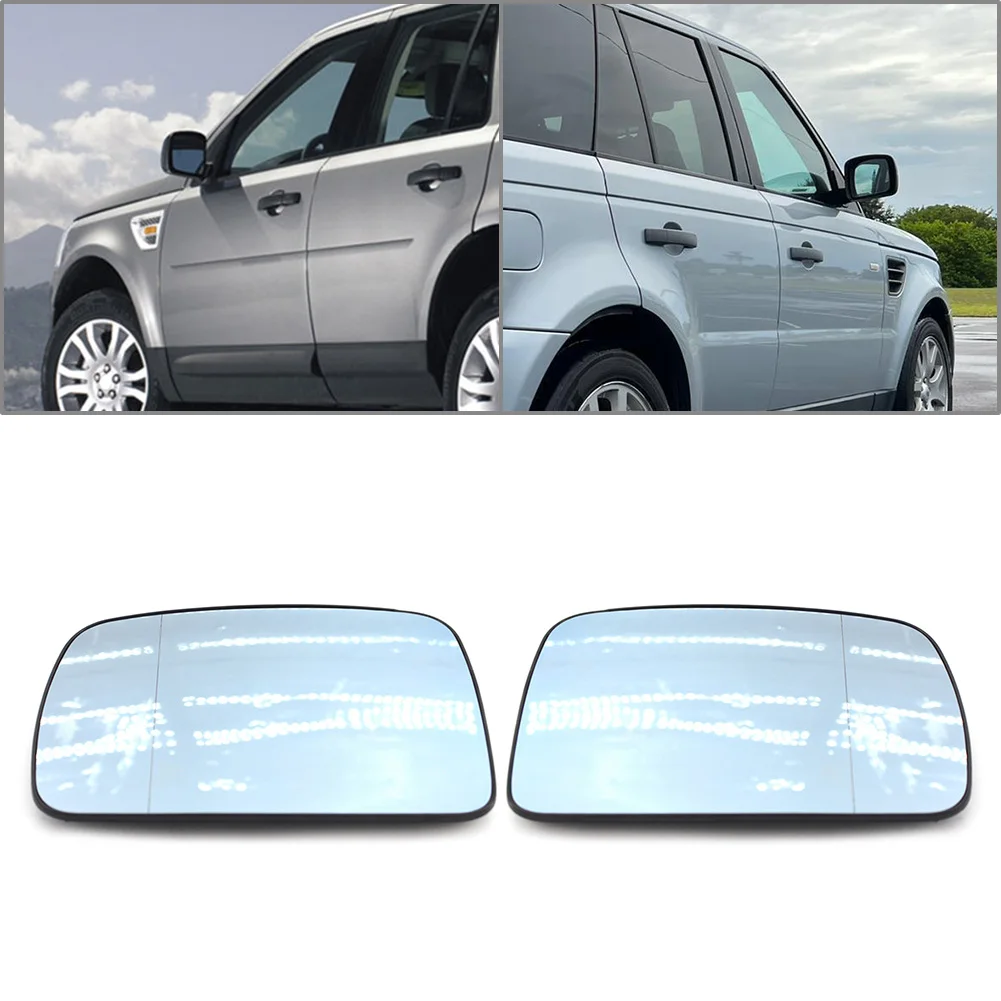 1 Pair Car Side Door Rearview Mirror Glass For Land Rover Discovery 3 2005-2009 For Freelander 2 2006-2009 LR017070 LR017067