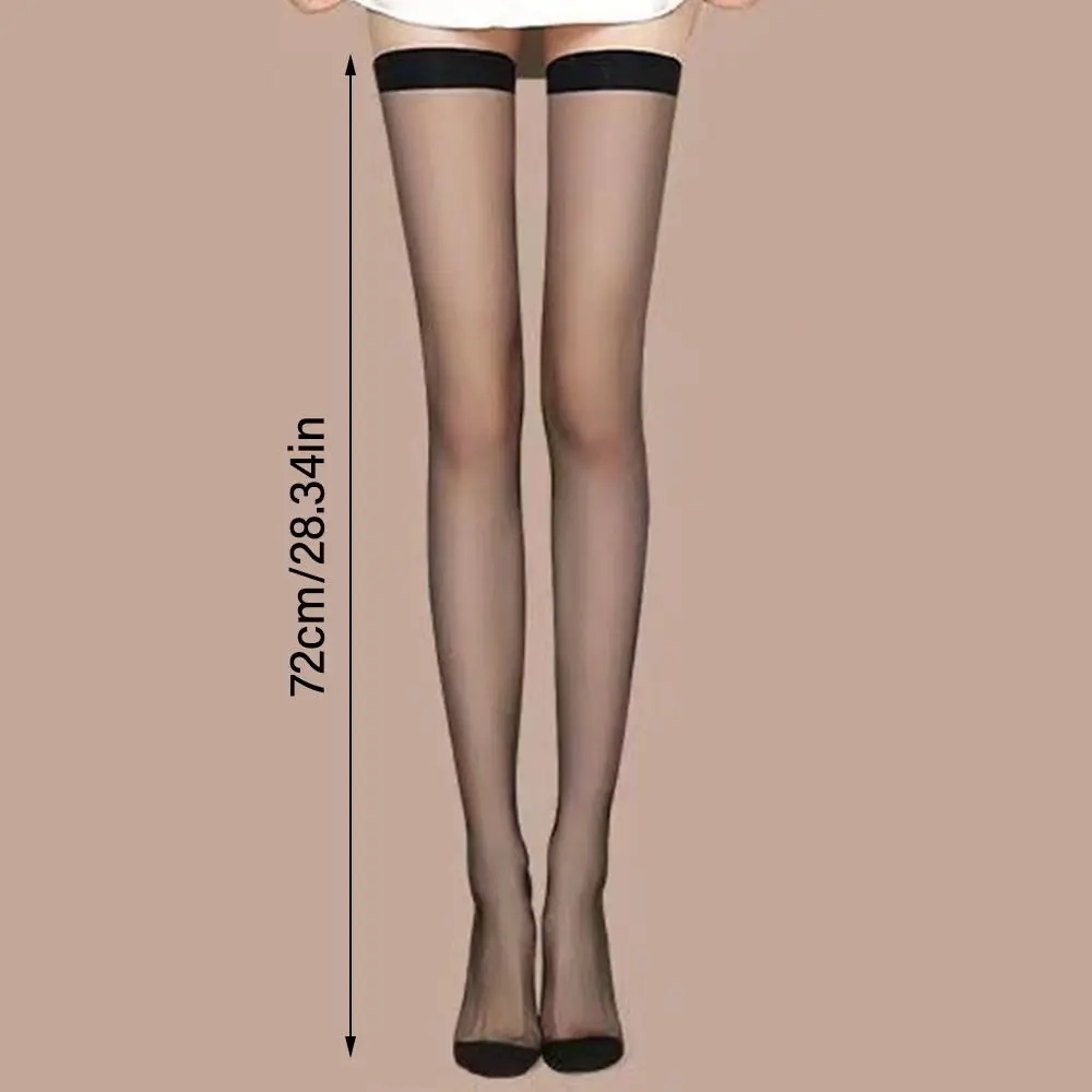 2 أزواج مثير رقيقة جدا الفخذ جوارب طويلة لامعة بلون الجوارب الطويلة تظهر سليم الفخذ العليا جوارب لوليتا