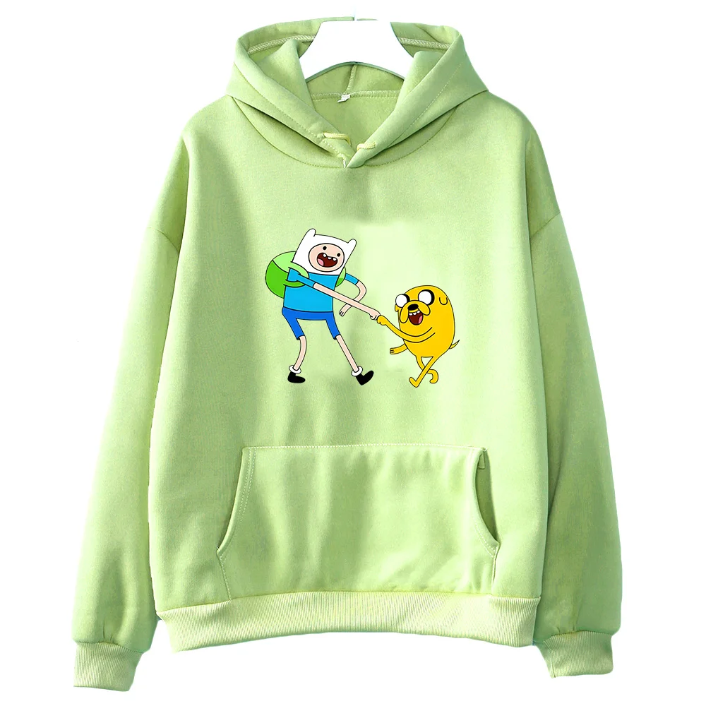 Adventuree Timee Finn and Jake Print Clothes Prevalent Autumn Sweatshirt Cute Anime Hoodie Women/men Loose Casual Pullovers Tops