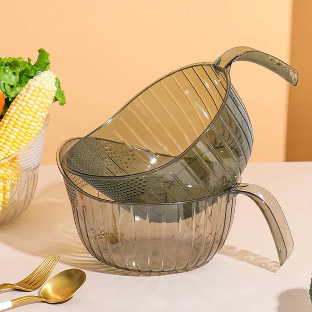 

Indoors Fruits Drain Basket Multifunctional Food Washing Strainer Kitchen Supplies