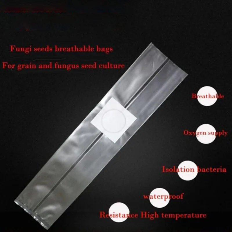 10szt PVC Mushroom Spawn Grow Bag Substrate High Temp Pre Sealable Garden Supplies Growing Planting Bags Tool