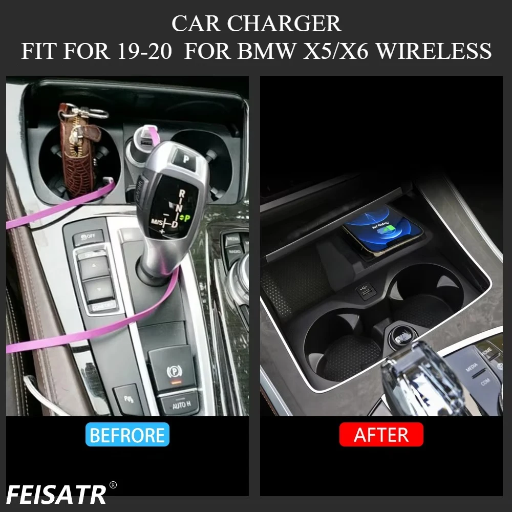 Szybkie ładowanie bezprzewodowe Qi dla BMW NEW X5 X6/ G05/G06
