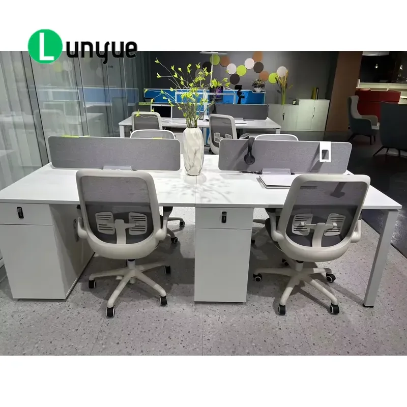 Modern Staff Desk Workstation Office Furniture Computer Table for Home Business Workspace Durable Ergonomic Design Space