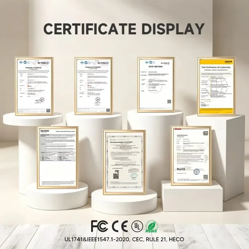 12kW 48V Split Phase Hybrid Solar Inverter 120V 240V Touch Screen Dual MPPT UL1741 Pure Sine Wave Parallel Up To 6 Units