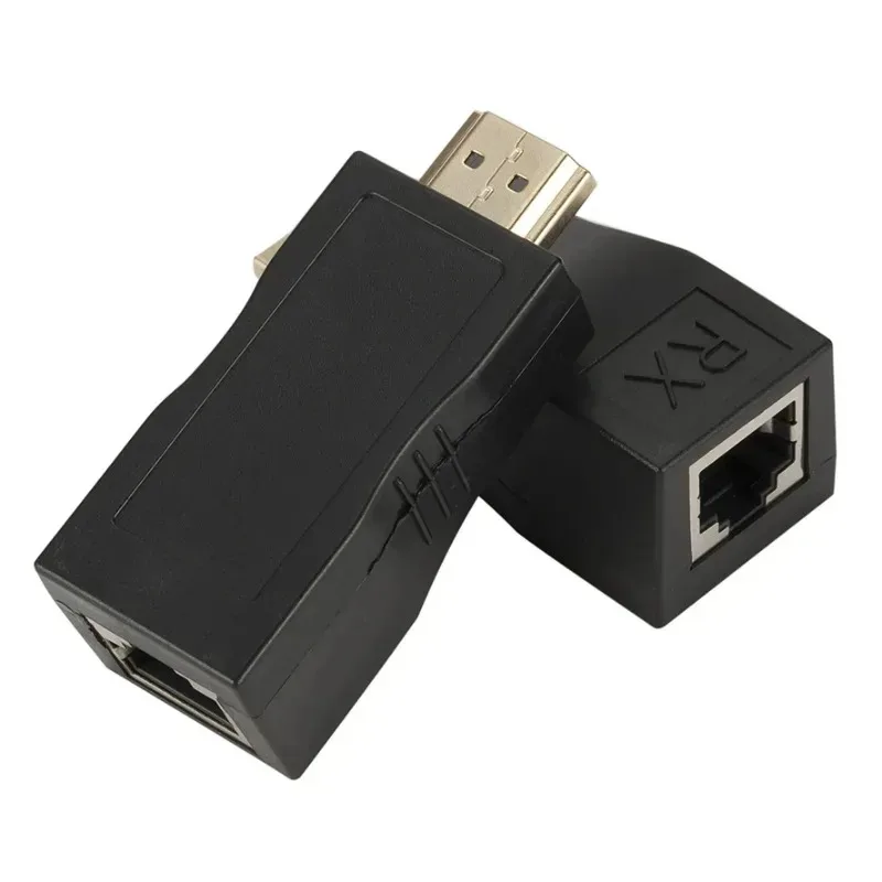 تمديد موسع متوافق مع GRWIBEOU-HDMI ، إيثرنت LAN ، حتى 30m ، CAT5e ، شبكة Cat6 ، HDTV ، HDPC ، DVD ، PS3 ، 4K ، 1 Pair