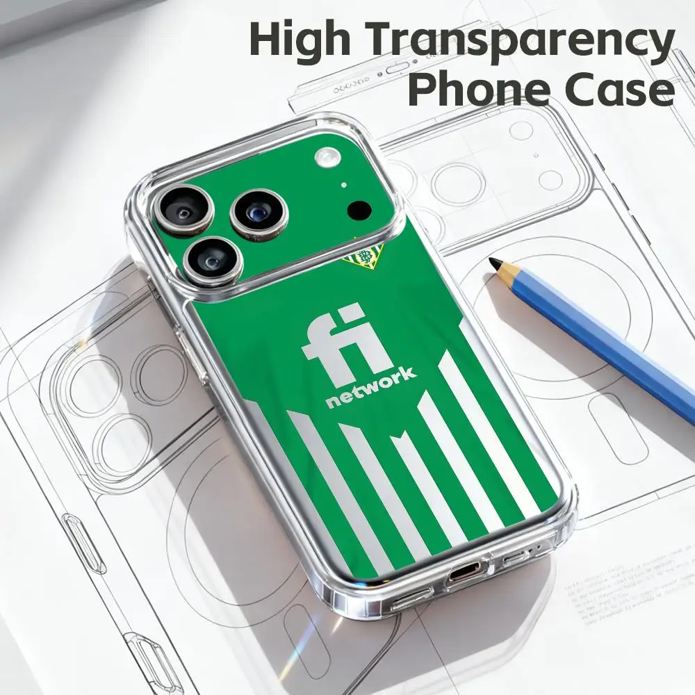 R-Real Luxury B-Betis-s Phone Case For iPhone 17 air 16 15 14 13 12 11 Pro Max Plus mini Transparent Case view 2