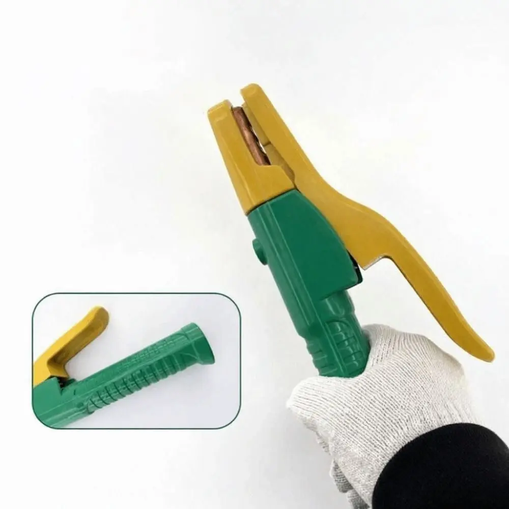 Heat Resistant Welding Tongs Heavy Duty Labor-Saving Design Welding Electrode Holder Insulated Handle Ergonomic