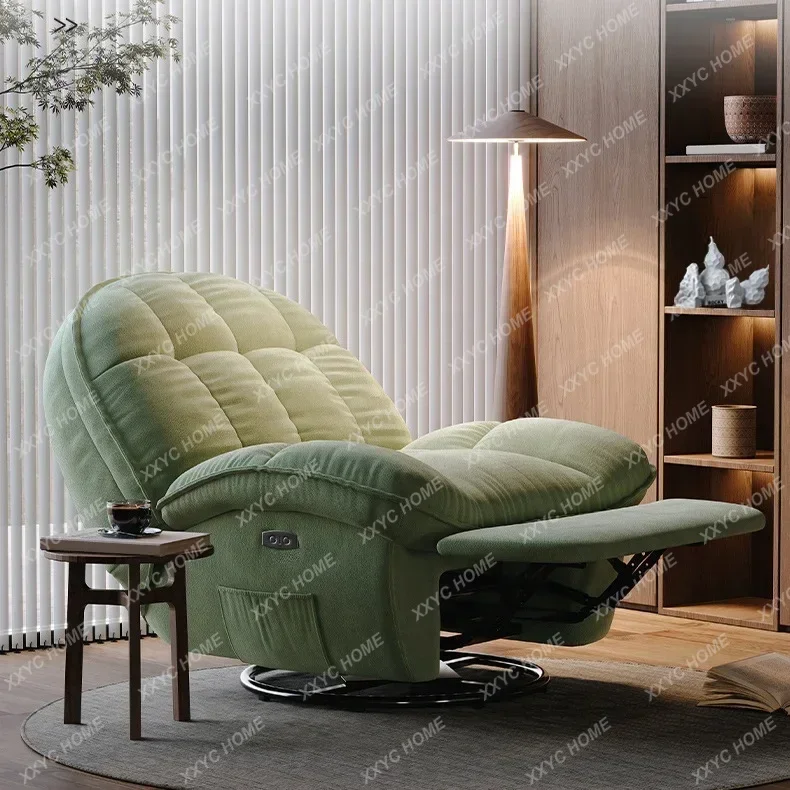 A  Living Room Furniture Push Back Recliner Sofa Chair Adjustable Fabric Reclining Sofas