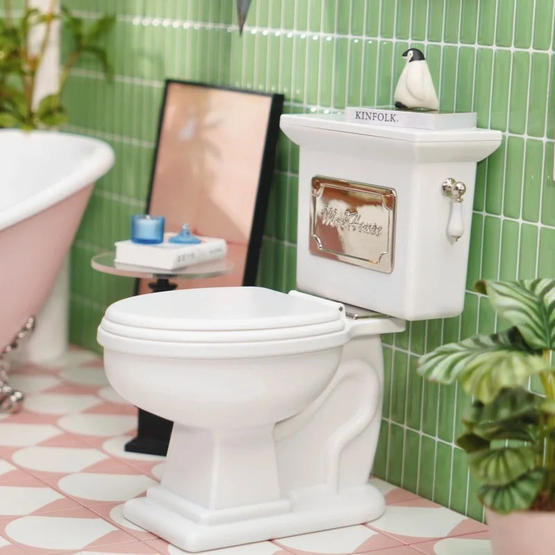 1/6 Puppenhaus-Modell, Möbelzubehör, Retro-Split-Toilette, Badezimmer-Dekoration, Bjd Ob11 Gsc Blyth Soldier Lol, Miniatur-Fotorequisite