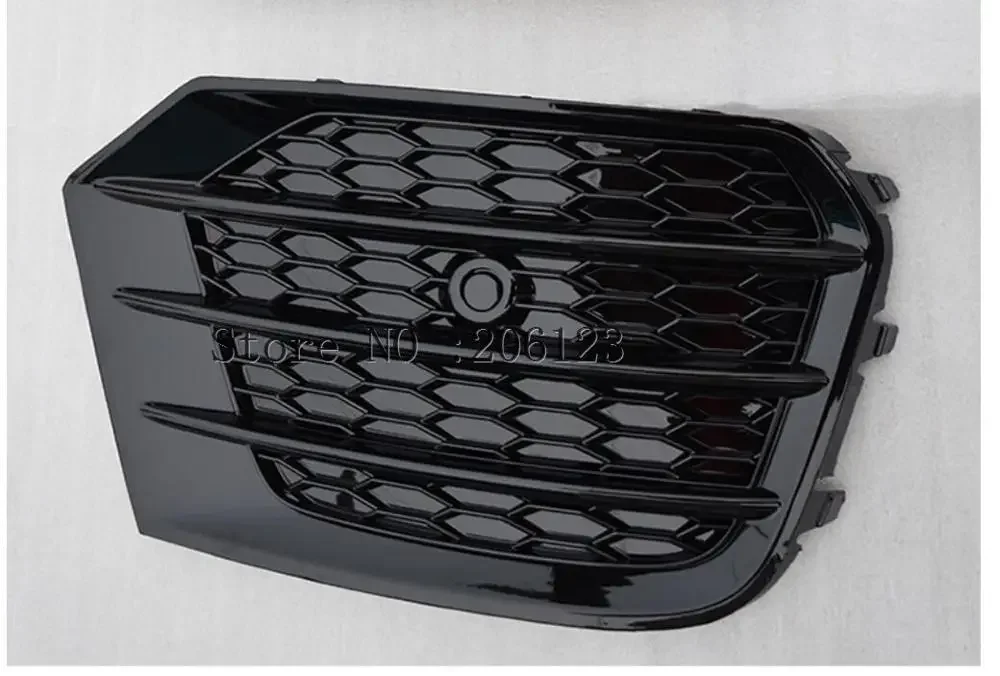 アウディ Q3 2016-2018 フォグライトグリル 2 個左 & 右車のフロントバンパーフォグランプグリルレーシンググリル ABS 交換