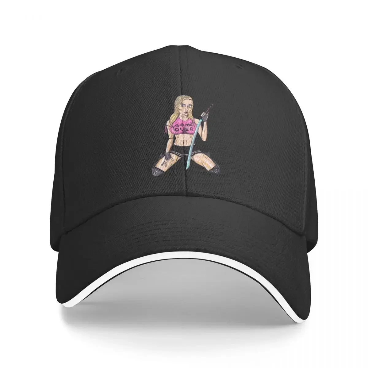 Katana Girl Game Over Baseball Cap party Hat Beach Bag fashionable Luxury Hat Men's Baseball Women's