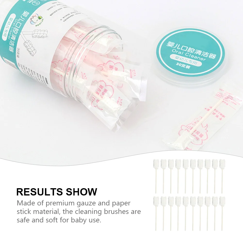 30 قطعة منظفات اللسان المتاح طلاء اللسان فرش لينة الشاش العناية بالفم تنظيف فرشاة اللسان القابل للتصرف