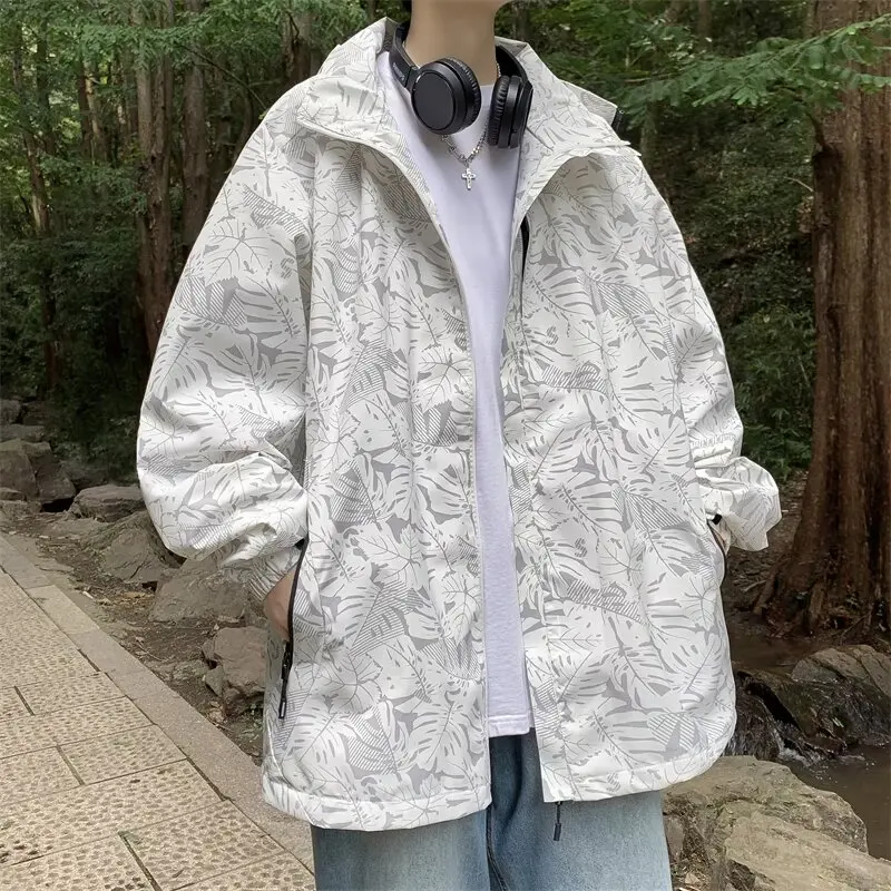 

Мужские легкие солнцезащитные джинсы для путешествий на открытом воздухе, дышащие модные джинсы свободного покроя с длинным светом синего и белого цвета Blo