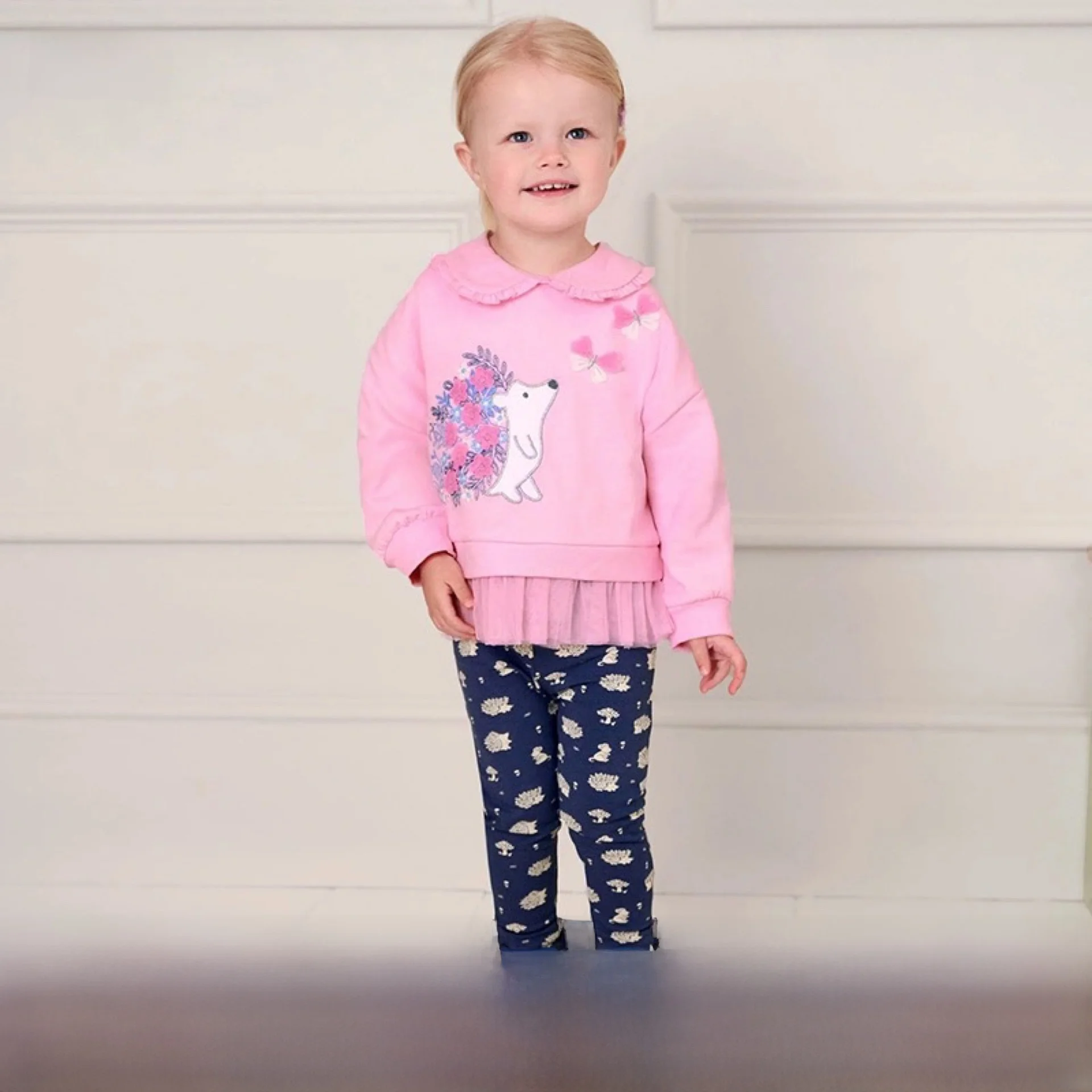 Cute Girl's Autumn Outfit Cross-Border Two-Piece Set Children's Clothing Little Maven Brand Cotton Material European Sle