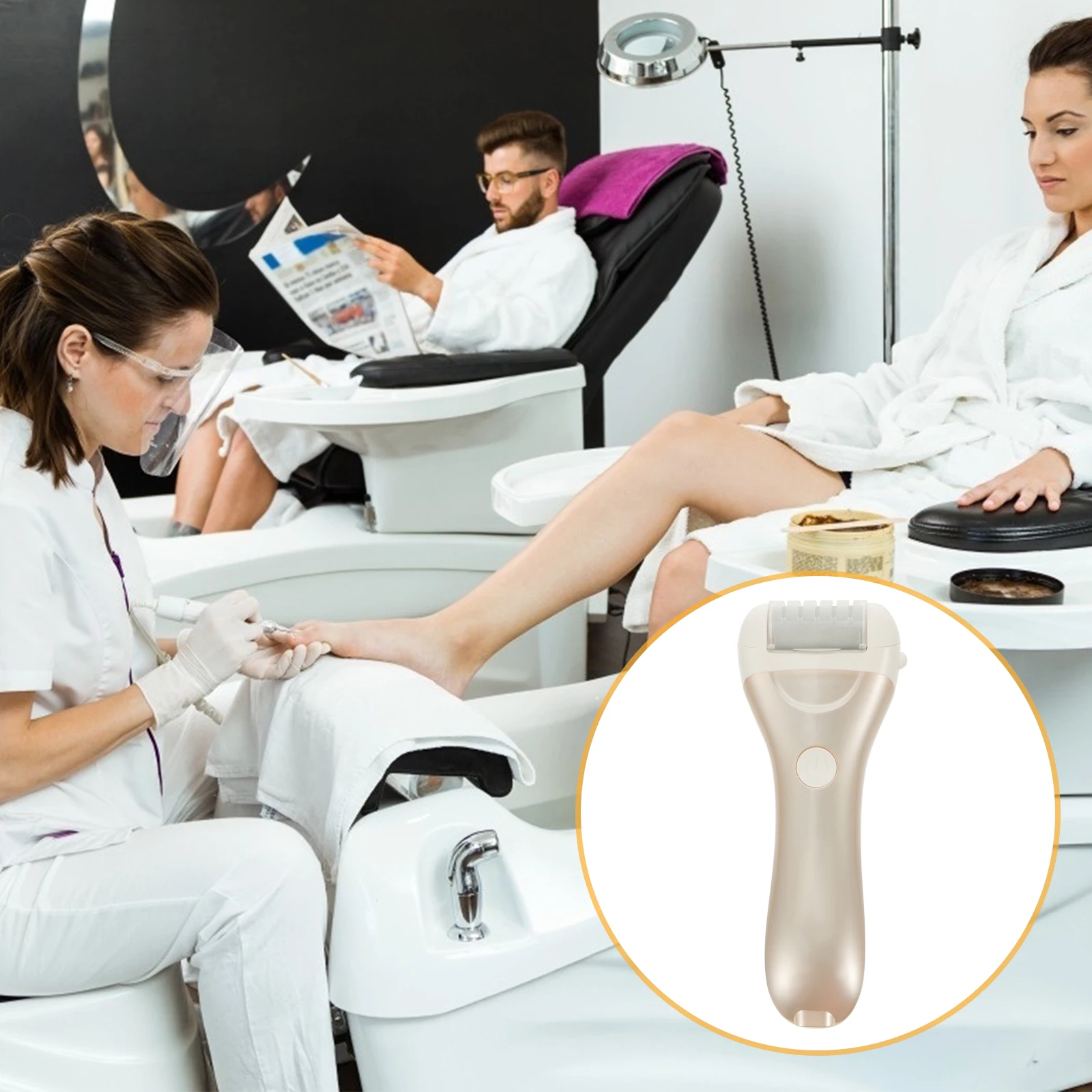 

Electric Foot Callous Remover Dry Skin Grinder Reusable Durable USB Charging Pink Kit Pedicure Tool Foot Care Prop Nail File