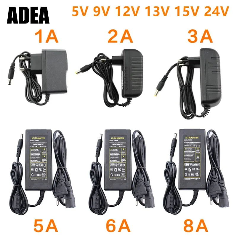 

12V DC Power Supply 12V 5V 6V 8V 9V 10V 13V 14V 15V 24V 1A 2A 3A 5A 6A 8A Transformer AC 220V TO 12V AC Power Adapter LED Driver