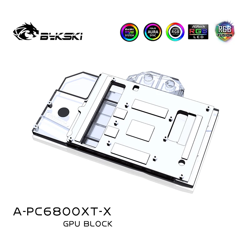 Imagem -02 - Bykski Gpu Bloco de Água para Powercolor Radeon rx 6800 xt Super Edição Dragão Vermelho Placa Gráfica de Refrigeração Radiador A-pc6800xt-x