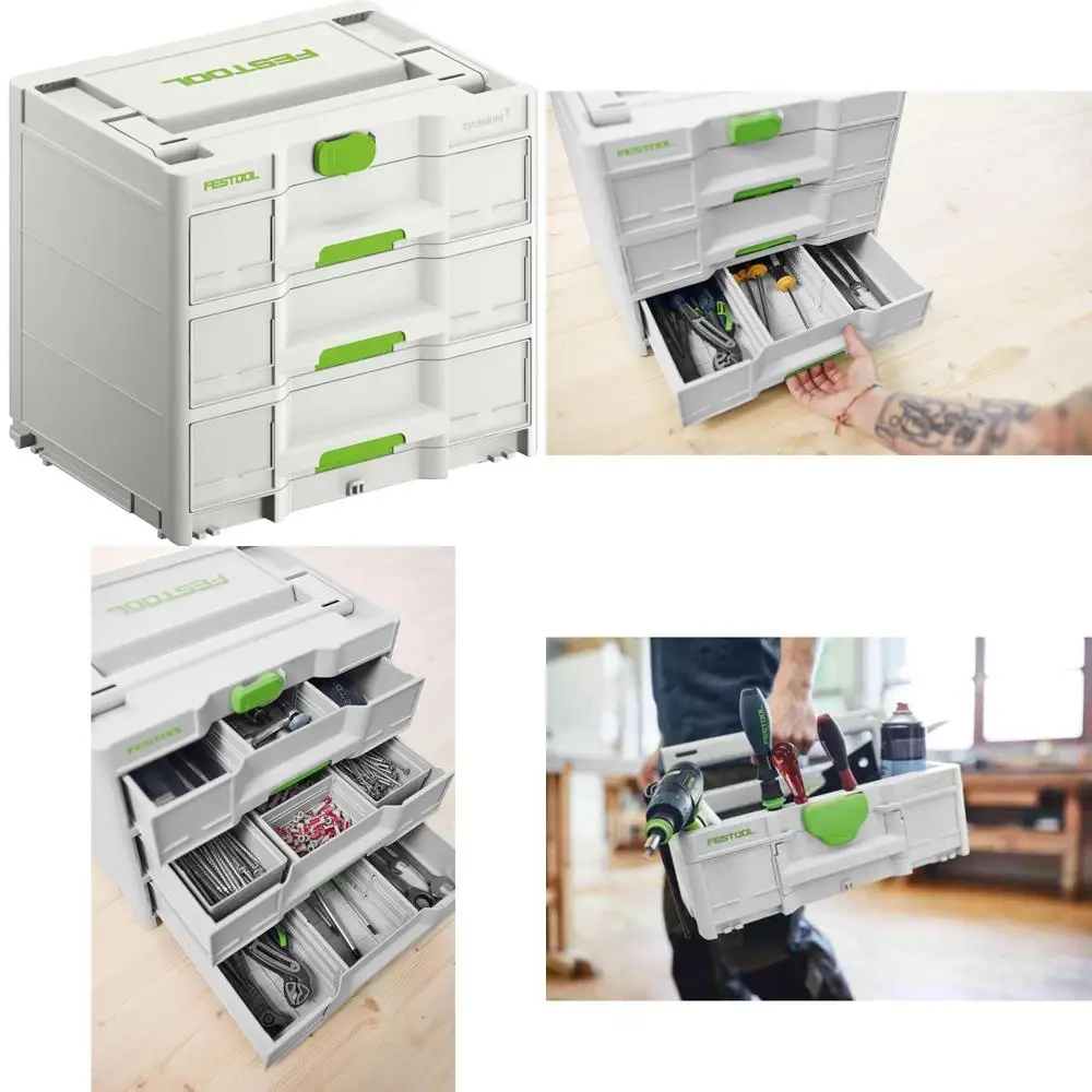 

Система хранения Sortainer большой емкости с 3-мя ящиками для профессиональной организации и управления инструментами