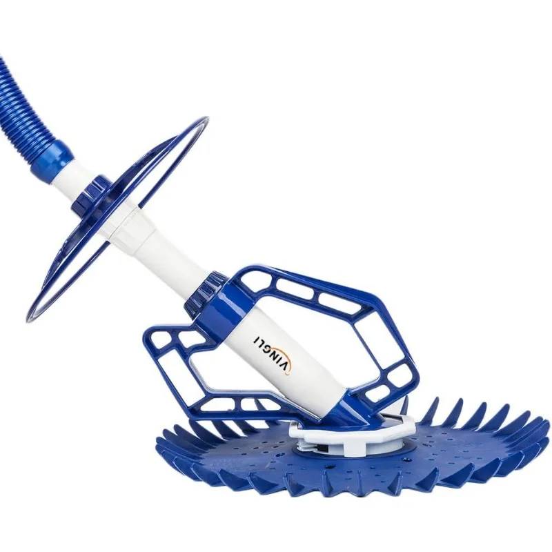 Pool Vacuum Above Ground Indoor Outdoor Automatic Swimming Pool Cleaner Sweep Sweeper with 33FT Hoses