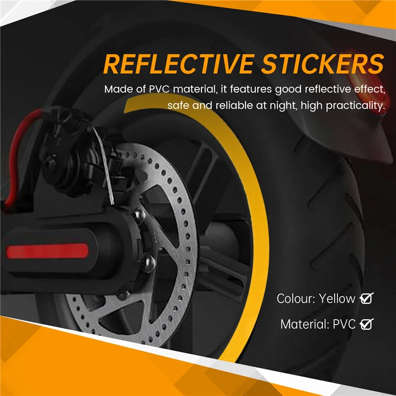 

1 комплект светоотражающих наклеек, полный набор наклеек для скутера серии Xiaomi, складные наклейки для самоката