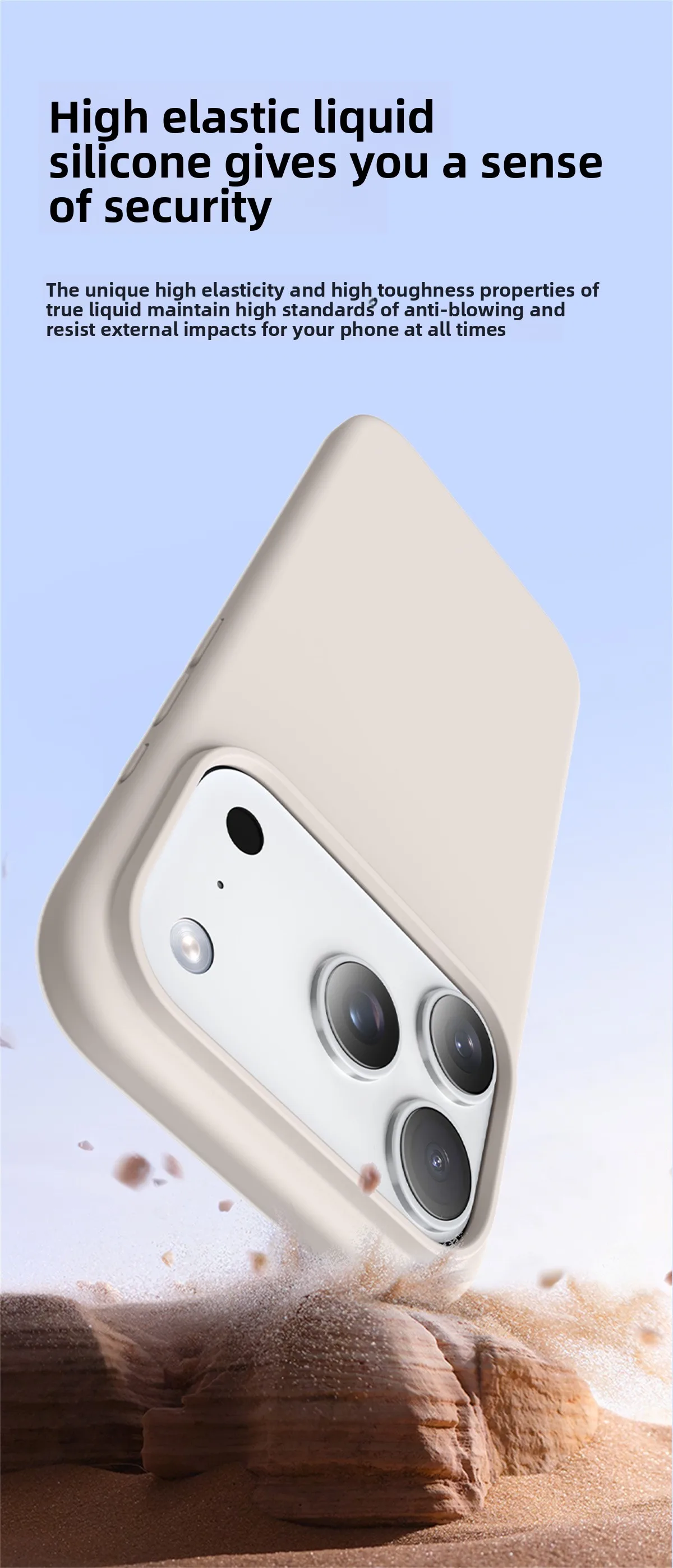Flüssig-Silikon-Handyhülle für iPhone 18 17 Pro Max Weiche Schutzhülle für iPhone 16E 16 15 14 13 Pro Max Stoßfeste Hülle – Detail 14