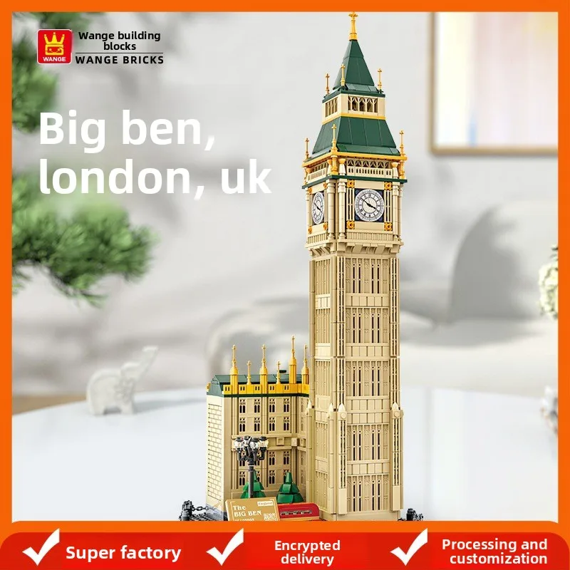 

Cross-Border Big Ben London Micro Bricks | DIY Assembly Toy | Kids Educational Building Blocks Compatible with Most Brands