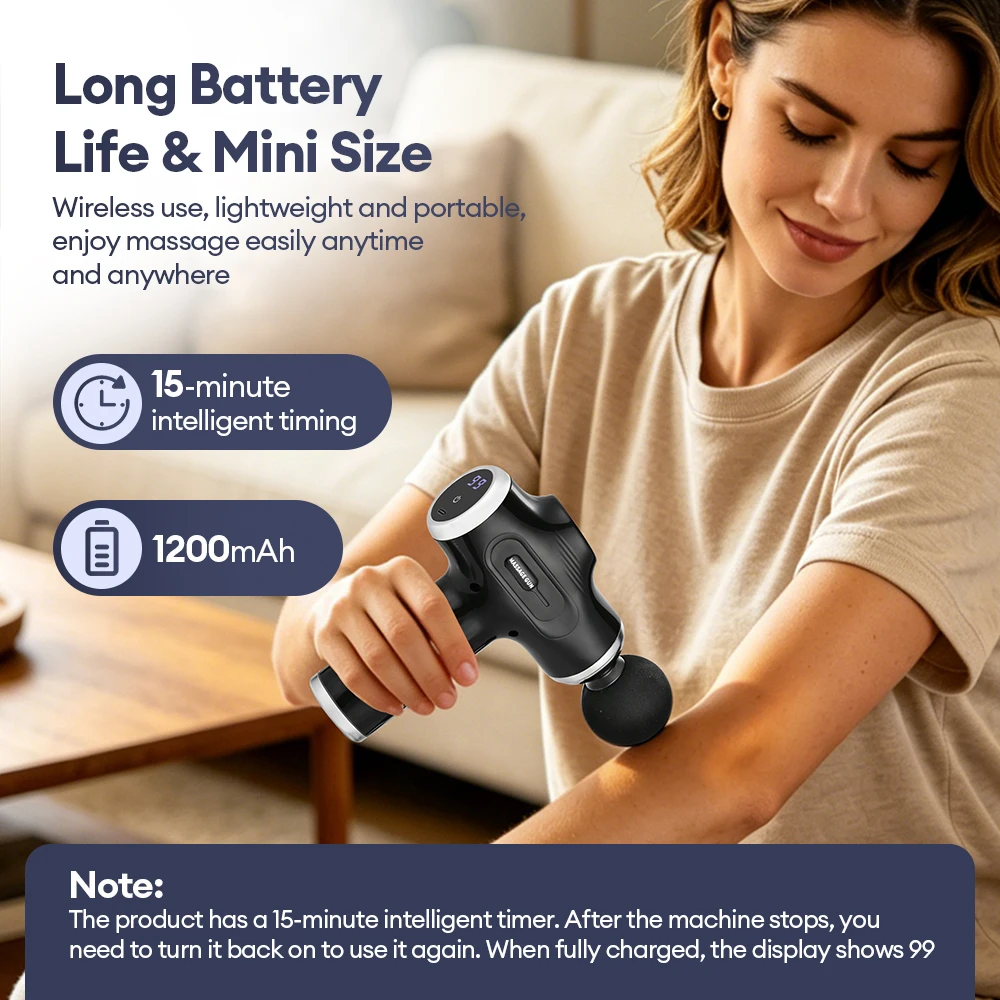 massage gun usage example
