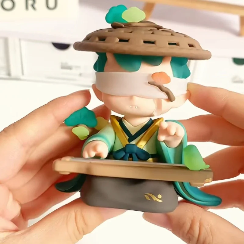 Lodii The Song of Mountains และ Rivers Series กล่องตาบอดน่ารักอะนิเมะตุ๊กตา Mystery Box Surprise กระเป๋ารวบรวม Desktop Decor ของเล่นของขวัญ