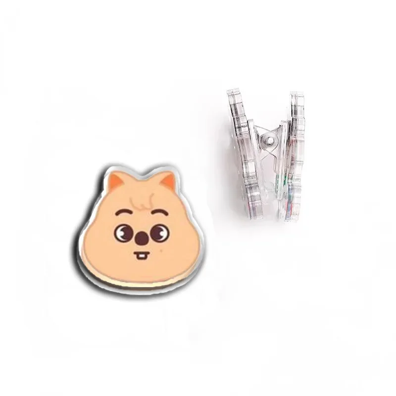 2025 Latest SKZOO Acrylic PP Clip Creative Cartoon Anime Star Cartoon Stationery Clip