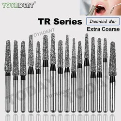 TR Type Dental Burs Diamond Burs Drill Extra Coarse Dentistry Strawberries Drills FG High Speed Bur 1.6mm Dentist Tools 10pcs