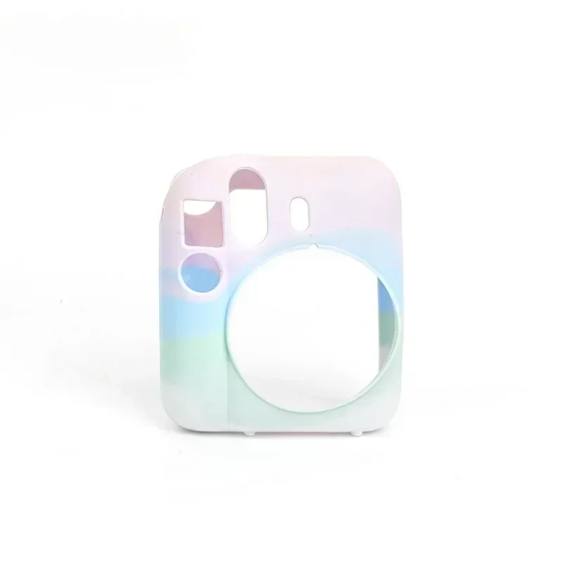 Rainbow Candy Color Camera Case for Instax Mini 12 Instant Soft Silicone Protective Cover for Fujifilm Instax Mini 12 Accessory