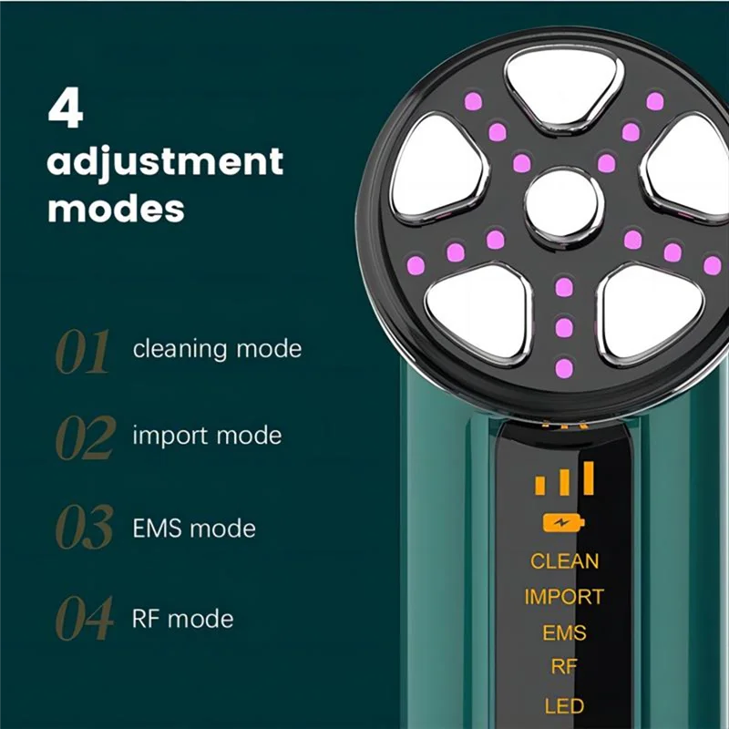 

A23R-Microcurrent Facial Device Face Lifting Machine Neck Skin Tighten Massager LED Light Therapy Vibration Beauty Tool