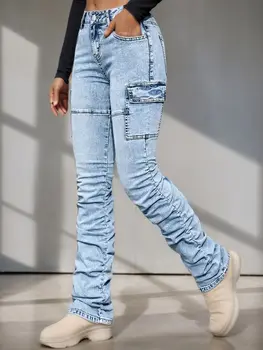 10 best sales Calça jeans feminina Stack - №3