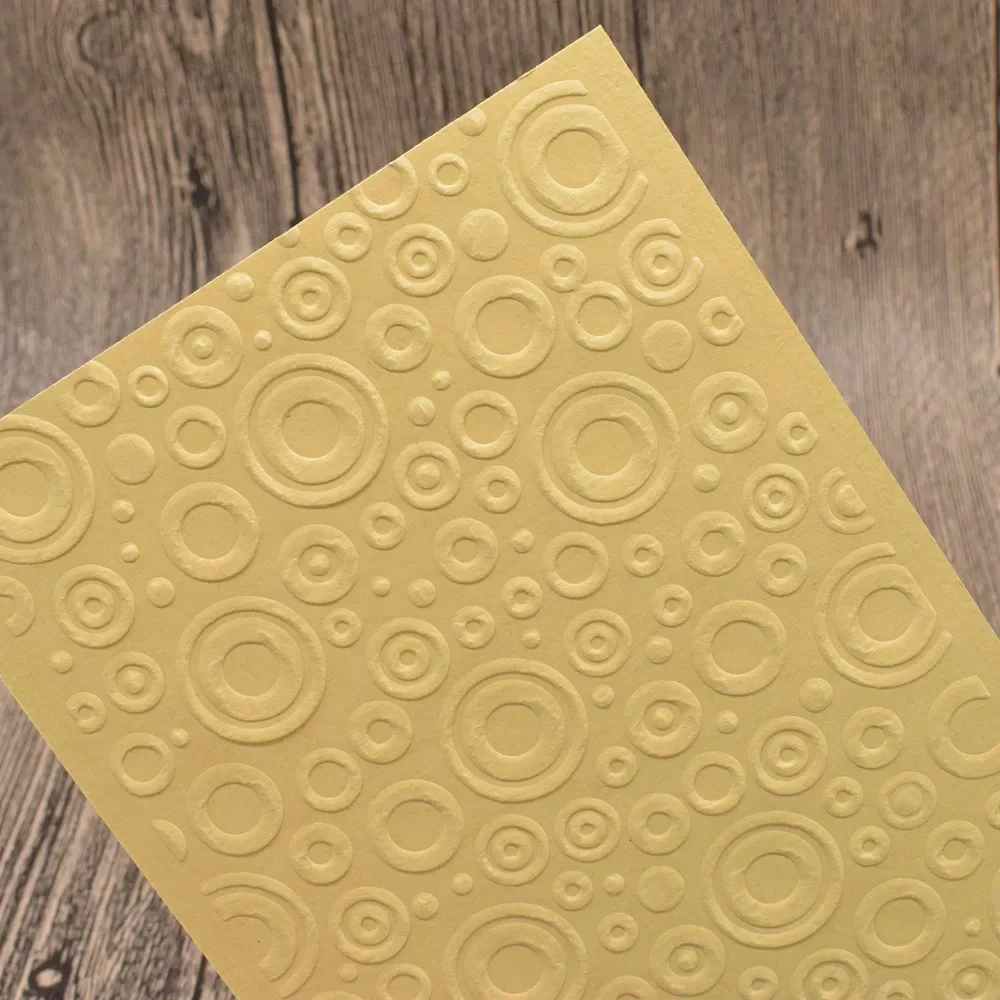 Circle Bubble Plastic Embossing Folder Template For Scrapbooking Photo Album Paper Card Background Decoration